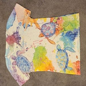 Blue 84 light weight tee large turtles